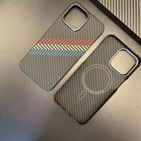 Funda de teléfono de fibra de carbono roja de nuevo diseño de lujo al por mayor para Samsung Iphone 7 8 12 13 14 15 16 Pro