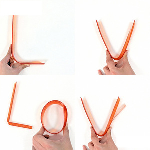 PVC Ruler 30Cm Foldable Transparent Orange Soft Ruler For Students And Gifts - Product Image 2