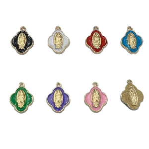 Aleación Virgen Mexicana Guadalupe Aceite Caída Pequeño Colgante Accesorios Tamaño: 20x14,5mm - Product Image 1