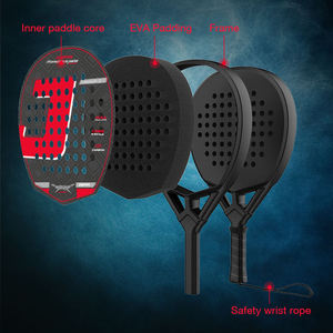 Raquetas <span class=keywords><strong>de</strong></span> Pádel Profesionales Personalizadas con Logotipo al por Mayor, Fibra <span class=keywords><strong>de</strong></span> Carbono 18k para Producción, Adultos, Uso en Exteriores - Product Image 3