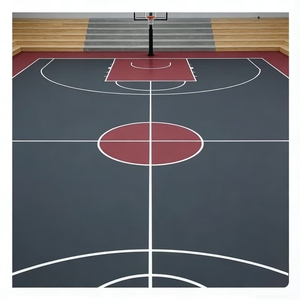 Revêtement de sol en vinyle PVC sur mesure pour terrain de basketball intérieur - Product Image 2