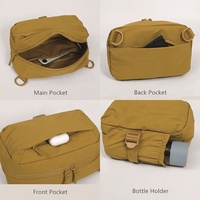 Maßgefertigte Outdoor Ripstop Nylon Umhängetasche mit Flaschenhalter Neue Designs Leichte Wasserabweisende Schultertasche