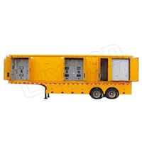 Transformateur de puissance abaisseur mobile 35 kV 10 000 kVA sur roues, sur remorque, pour réseau électrique industriel