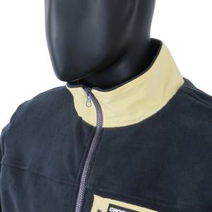 TOPSHOW Designer Custom Crop Fleece Cotton Embroidery Logo Zip up <b>Sherpa</b> <b>Jacket</b> for <b>Men</b> - Product Image 4