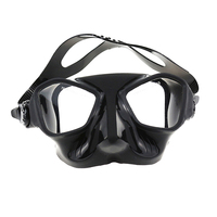 Équipement de pêche sous-marine, masque de plongée en silicone souple avec logo personnalisé imprimé pour la plongée en apnée et la plongée libre
