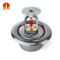 Cache-rosette rond en acier inoxydable pour barre de protection d'incendie 1/2" ou 3/4" finition chrome/blanc/laiton certifié CCC