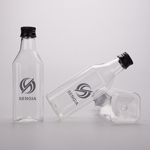 Botellas de alcohol PET personalizadas de 200ml, contenedores transparentes para whisky, ron, <span class=keywords><strong>Pisco</strong></span>, licores Premium con etiquetas - Product Image 4