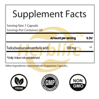 Compléments alimentaires pour le soutien du foie OEM ODM TUDCA (acide tauroursodeoxycholique) - Soutien à la santé de l'intestin et de la digestion, soutien du foie et des yeux, végétalien