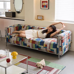 Poltrona <span class=keywords><strong>Cassina</strong></span> Longstar in Vendita, <span class=keywords><strong>Divano</strong></span> in Tessuto Patchwork Colorato, <span class=keywords><strong>Divano</strong></span> Comfort per Soggiorno - Product Image 2