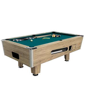 Bàn bida gia đình 7ft hoạt động bằng tiền xu, mặt bàn bằng đá cẩm thạch MDF, đệm cao su, có túi thu hồi bi. - Product Image 1