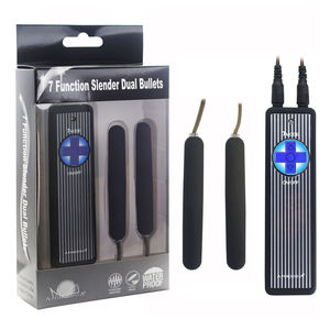 महिलाओं की 7 फंक्शन स्लैंडर डुअल बुलेट वाइब्रेटर, 7 कंपन मोड वाटरप्रूफ एब्स आराम कोटिंग 2 एए बैटरी - Product Image 1