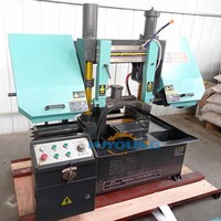 Scie à ruban horizontale en métal de type compact GB4228 avec moteur et composants essentiels du moteur