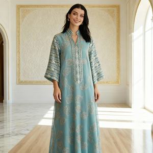 Robe Abaya de qualité supérieure, design élégant et personnalisé pour les femmes musulmanes, pour les mariages, les fêtes et les événements du soir - Product Image 3