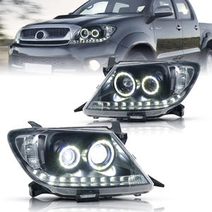 Nouveau design pour Hilux REVO/ROCCO 2005-2011 12V 6000K Phares de voiture avec clignotants séquentiels Angel Eyes - Product Image 3