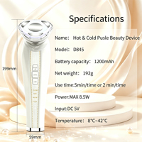 Nouveautés Personnalisées 2026 Appareil de Beauté Chaud & Froid 3 Niveaux d'Intensité Thérapie Lumineuse 7 Couleurs Anti-âge Masseur Lifting Visage et Cou