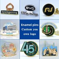 Badge en émail rond personnalisé, logo en émail cloisonné, pour cadeau, décoration d'uniforme