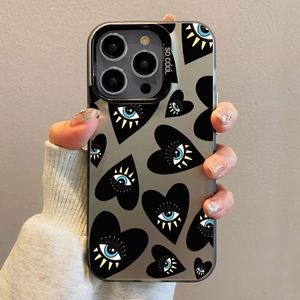 เคสโทรศัพท์ลายหัวใจแบบซับลิเมชั่นด้วยเลเซอร์ สำหรับ iPhone 14/15/16/17Pro 12/13 11 Max รุ่น Cross-Border Heart Eyes TPU - Product Image 1