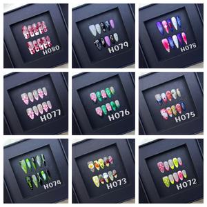 Ensemble de faux ongles extra longs en gros, plus de 50 designs simples, durables et personnalisables, protection d'ongles réutilisable, faux ongles personnalisés - Product Image 2