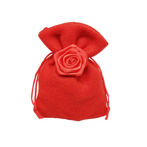 Pochette à bijoux magnétique en microfibre avec bouton doré, sac de rangement 3D en velours pour bijoux, emballage de bijoux à rabat, vente en gros - Product Image 2