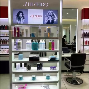 ตู้โชว์เครื่องสำอางทำจากไม้แบบกำหนดเองสำหรับ Schwarzkopf, <span class=keywords><strong>Kerastase</strong></span>, L'Oreal, ร้านเสริมสวยและทำผม - Product Image 2