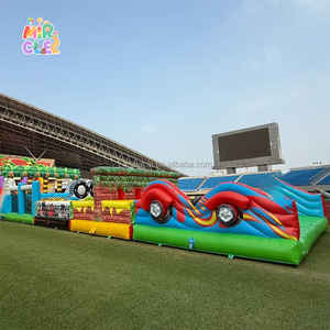 Castillo de salto inflable gigante personalizado comercial con curso de obstáculos, casa de rebote, material PVC para <span class=keywords><strong>alquiler</strong></span> d - Product Image 2