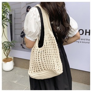 Nouvelle mode plage Crochet sacs à main évider sac <span class=keywords><strong>de</strong></span> voyage jeune dame sacs tissés - Product Image 5