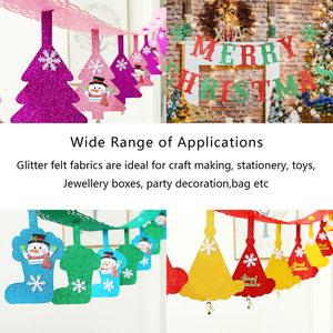 Long lanh cảm thấy tấm vải cho hàng thủ công và kỳ nghỉ bên với 20 màu sắc cho sự lựa chọn 10 cái đóng gói cho đồ chơi bên chủ đề dự án - Product Image 5