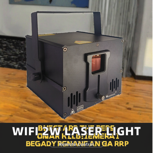 APP ışık Lazer ShowClub 2W Lazer ışığı disko düğün cep telefonu kontrol WIFI Lazer Dmx Lazer Rgb animasyon projektör - Product Image 3