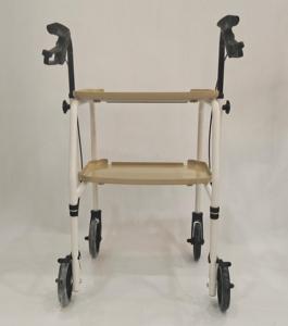 Déambulateur à roulettes, chariot pratique avec plateaux intégrés et freins à main, rollator - Product Image 3