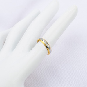 Squisito amante dei gioielli di moda placcatura in acciaio inossidabile scambio di nozze in <span class=keywords><strong>oro</strong></span> per sempre anelli d'amore - Product Image 6