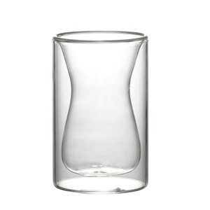 Popular Reusable Double Wall Glass Coffee <strong>Cup</strong> New Design Heat-resistant <strong>Turkish</strong> Glass <strong>Cup</strong> - Product Image 2