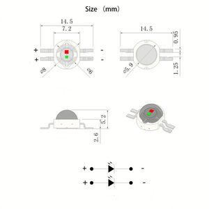 10W 20W 30W 50W 100W nhà máy điện cao phát triển Chip <span class=keywords><strong>LED</strong></span> sâu/xa màu đỏ Hoàng Gia Màu Xanh quang phổ đầy đủ 440nm 660nm 730nm đèn tăng trưởng - Product Image 4