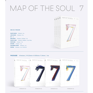 Map Of The Soul 7 CD Música Pop Coreana Material de Papel y Plástico Para Todas las Edades Envío Global - Product Image 2