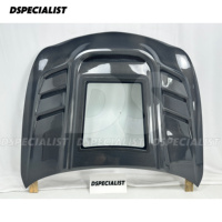 Capot moteur transparent en fibre de carbone style Cmst pour Infiniti G37 2 portes 4 portes 2008-2014