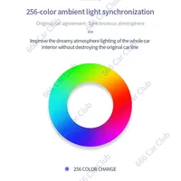 Diffuseur d'air de type turbine 256 couleurs pour Mercedes W205 W213 W222 W117 W156 W176 |   Diffuseur d'air pour voiture à commande Bluetooth via application, 64 couleurs