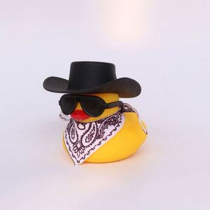 Cross-Border Little Yellow Duck Pvc Plastic Saliva Towel Toy Hat <b>Accessories</b> Internet-Famous <b>Doll</b> Car-Mounted - Product Image 4