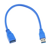 Kabel Ekstensi USB 3.0 AM ke AF Industri Kustom, Berlapis Kepang, Tembaga Murni, 5Gbps, Kabel Data PVC untuk Laptop, Printer, Hard Drive