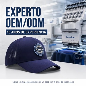 Casquette de baseball personnalisée bleu marine avec patch 3D Jungle Hill, respirante, 6 panneaux, sport, MOQ bas, Barudan, DDP, livraison rapide - Product Image 5
