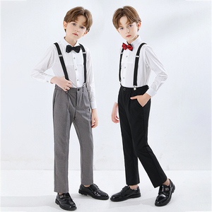 <span class=keywords><strong>Pantalon</strong></span> de costume uni pour enfants et adolescents, idéal pour l'école et les spectacles de piano, <span class=keywords><strong>pantalon</strong></span> formel pour garçons - Product Image 2