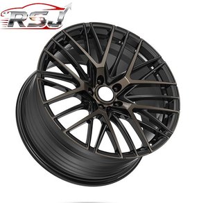 Jantes en alliage CNC RSJ pour <span class=keywords><strong>Audi</strong></span> 17 18 19 20 21 22 pouces, finition gris brillant, noir, 5x112, jantes argentées hyper brillantes 20 pouces - Product Image 1