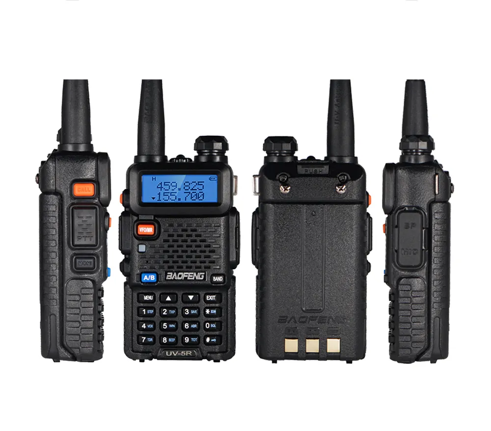 Walkie talkie baofeng vhf UV-5R, rádio manual de duas vias, walkie-talkie, banda dupla