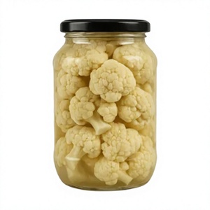 Canned Seasoned Cauliflower Florets in Vinegar-Preserved Salty Flavor Mason <b>Jar</b> Packaged Vegetables - Product Image 2