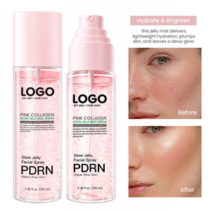 OEM ODM Moisturizing Protecting Conditioning Smoothing Intense Hydration Skin Radiant Pink PDRN Collagen Glow Jelly Mist <b>Serum</b> - Product Image 5