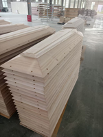 SDD TMALLWOOD Ataúd de Madera Hecho a Mano de Estilo Europeo, Biodegradable y Ecológico para Adultos, con Asas de Cruz Dorada, Personalizable para Entierro