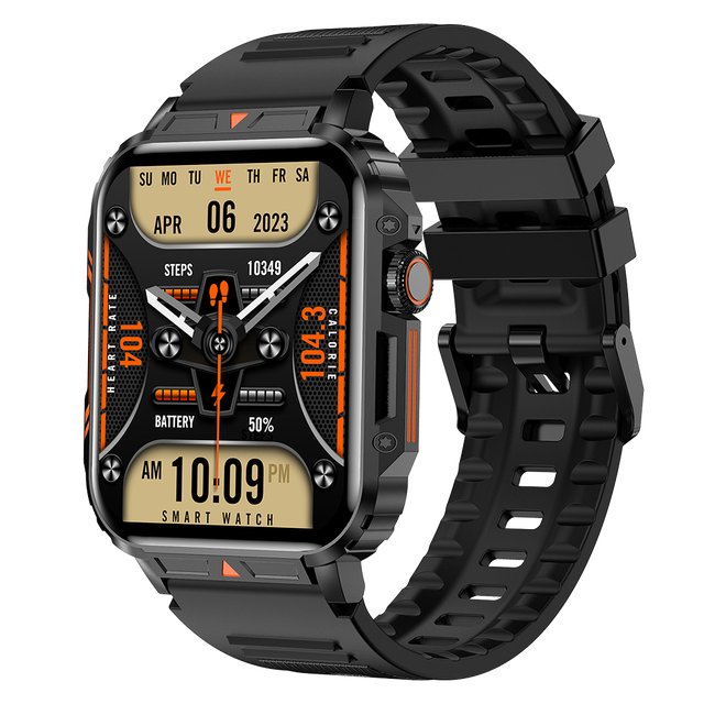 SENBONO L81 Square OLED Smart Watch IP67 Men Answer Call 1.95inch Blood Pressure Sport Fitness Tracker Women Smartwatch