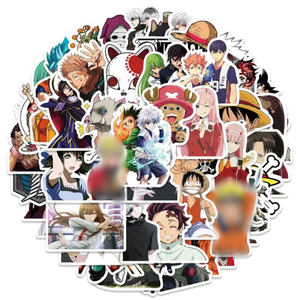 50 Uds. Juego de pegatinas de grafiti de mezcla de dibujos animados geniales para niños, regalo de promoción, calcomanía de papel, decoración de cuaderno, pegatinas de Anime - Product Image 2