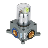 Mitigeur de douche thermostatique moderne à un seul trou pour salle de bain, robinet mural encastré, ensemble de vanne de douche dissimulée