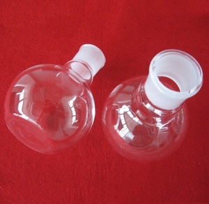 Standard Transparent <strong>Quartz</strong> <strong>Flask</strong> With Ground Neck - Product Image 2