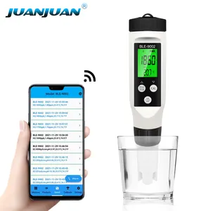 Nieuwste BLE-9002 Smart Blue Tooth Digitale Waterstof Ion Concentratie Tester 2 In 1 H2 Temp Meter Door Mobiele App