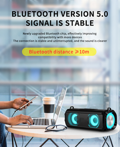 ลําโพงบลูทูธพกพา 10w ยอดนิยมพร้อมโหมดไฟสีสันสดใสในราคาขายส่งจากโรงงาน - Product Image 5
